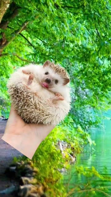 Preview for a Spotlight video that uses the hedgehog Lens