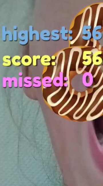 Preview for a Spotlight video that uses the catch donuts Lens