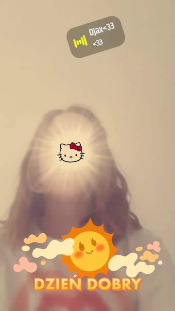 Preview for a Spotlight video that uses the hello kitty shine Lens