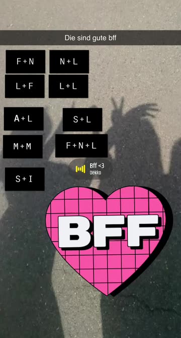 BFF Heart Sticker