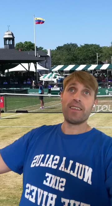 Preview for a Spotlight video that uses the tennis court Lens
