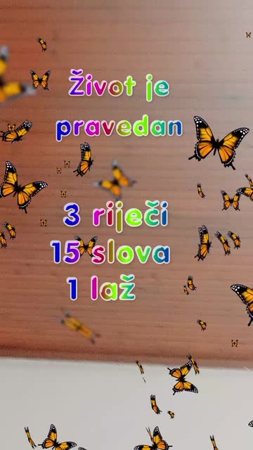 Preview for a Spotlight video that uses the Summer Butterflies Lens