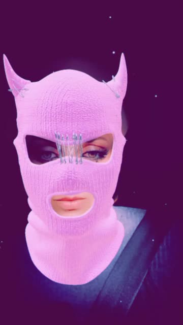 Preview for a Spotlight video that uses the Pink Balaclava Lens