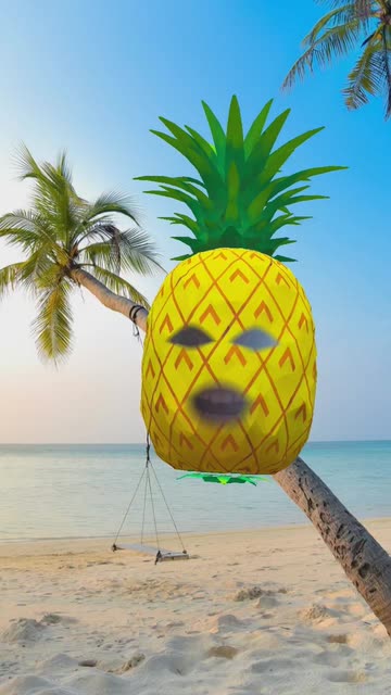 Preview for a Spotlight video that uses the Pineapple Yourself Lens
