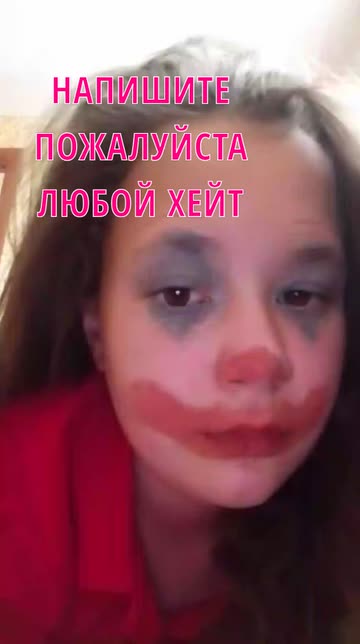 Preview for a Spotlight video that uses the Clown Makeup Lens