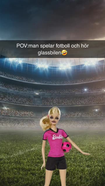 Preview for a Spotlight video that uses the Barbie Soccer Lens