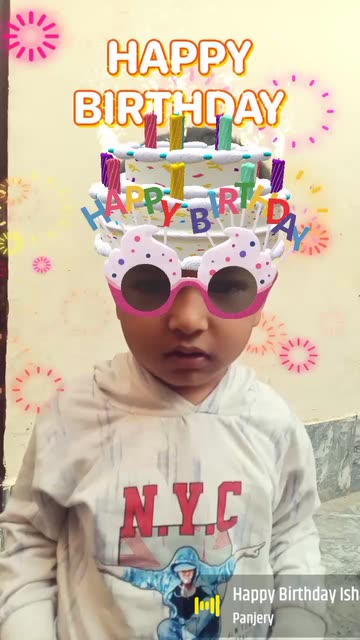 Preview for a Spotlight video that uses the Happy Birthday Lens