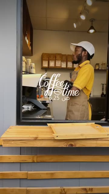 Preview for a Spotlight video that uses the Coffee Time-Clock Lens