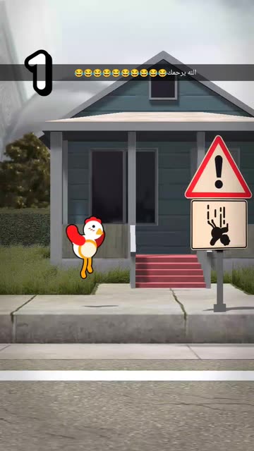 Preview for a Spotlight video that uses the Chicken Parkour Lens