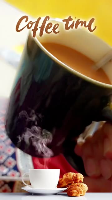 Preview for a Spotlight video that uses the Coffee Time Lens