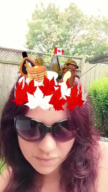 Preview for a Spotlight video that uses the CANADA DAY Lens
