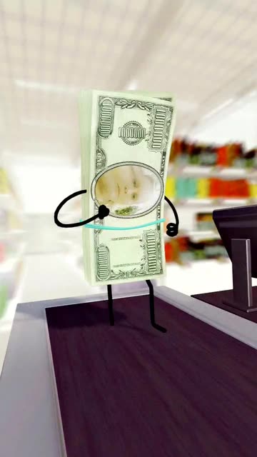 Preview for a Spotlight video that uses the Money Money Money Lens