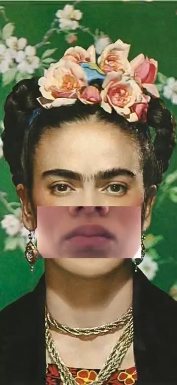 Preview for a Spotlight video that uses the Art Portrait Faces Lens