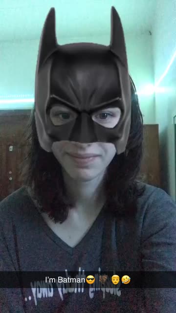 Preview for a Spotlight video that uses the Batman Mask Lens