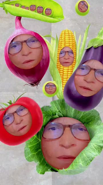 Preview for a Spotlight video that uses the Veggie Medley Lens