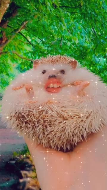 Preview for a Spotlight video that uses the hedgehog Lens