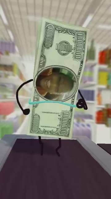 Preview for a Spotlight video that uses the Money Money Money Lens