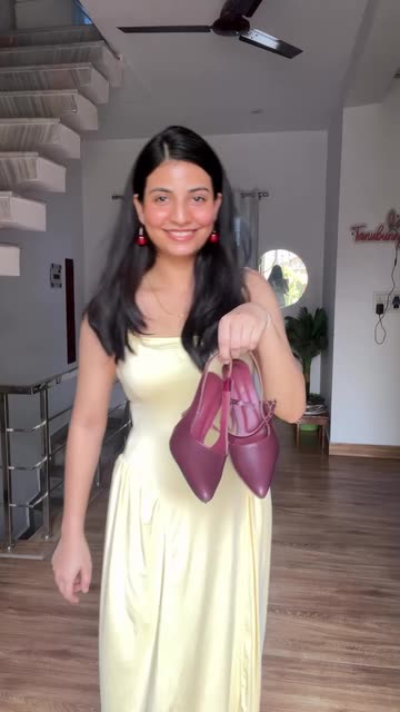 pink dress burgundy shoes Burgundy Pointed-Toe Slingback Kitten Heels - All Heels main image 1