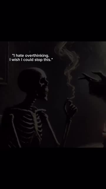 skeleton smoking a cigarette meme with burning (Van Gogh) : r/Cinemagraphs A Skeleton's Confession to the