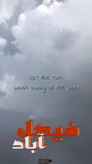 Preview for a Spotlight video that uses the Rainy quotes Lens