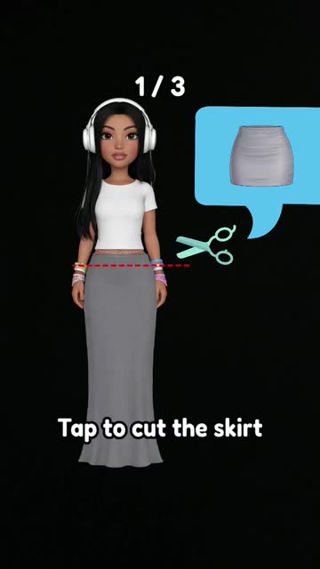 dress cutting game Mahi🌸💫✨️'s Fashion Cutter Challenge: How to Cut a Skirt