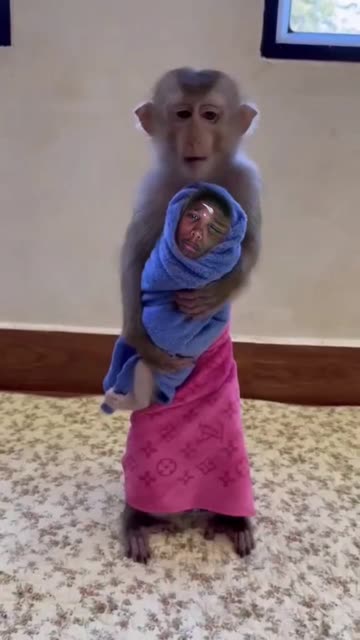 Monkey In Pink Dress Videos