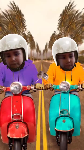 Preview for a Spotlight video that uses the Moped Twins Lens